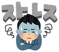 ストレスを抱えた男性